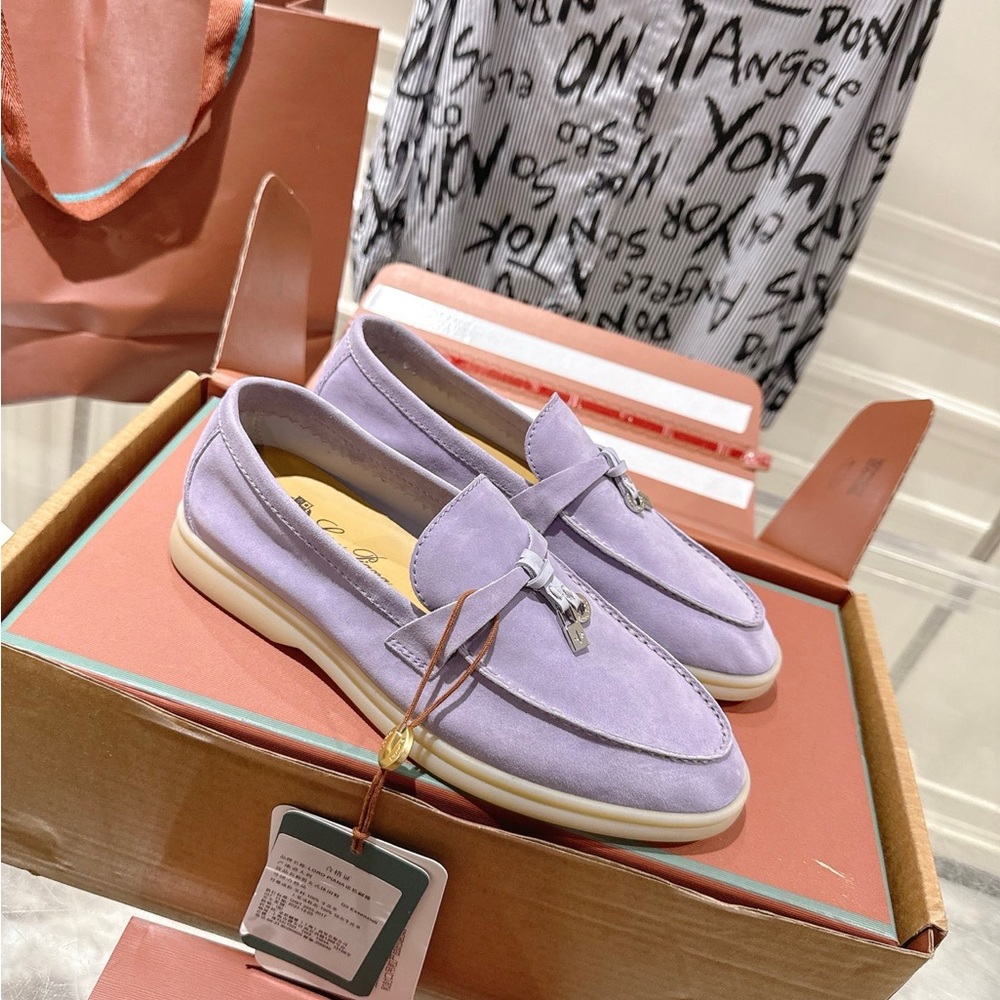 Loro Piana Lavender Suede Loafers | Spring Essential 👡💕 - Picture 7 of 9
